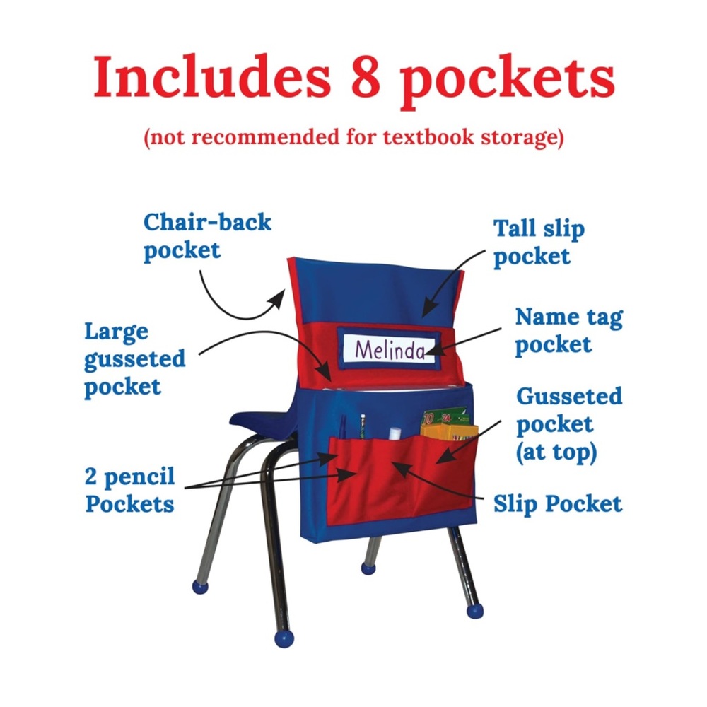 Chairback Buddy Red and Blue
